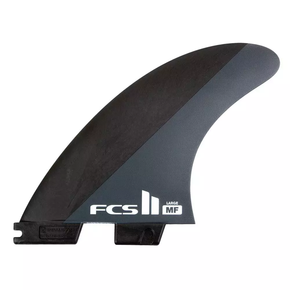 FCS Finnen II MF Neo Carbon Black/Charcoal Large Tri Fins 2023 3 FCS Finnen II MF Neo Carbon Black/Charcoal Large Tri Fins 2023