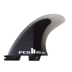 FCS Finnen II Reactor PC Large Charcoal/Black Tri Retail Fins 2023