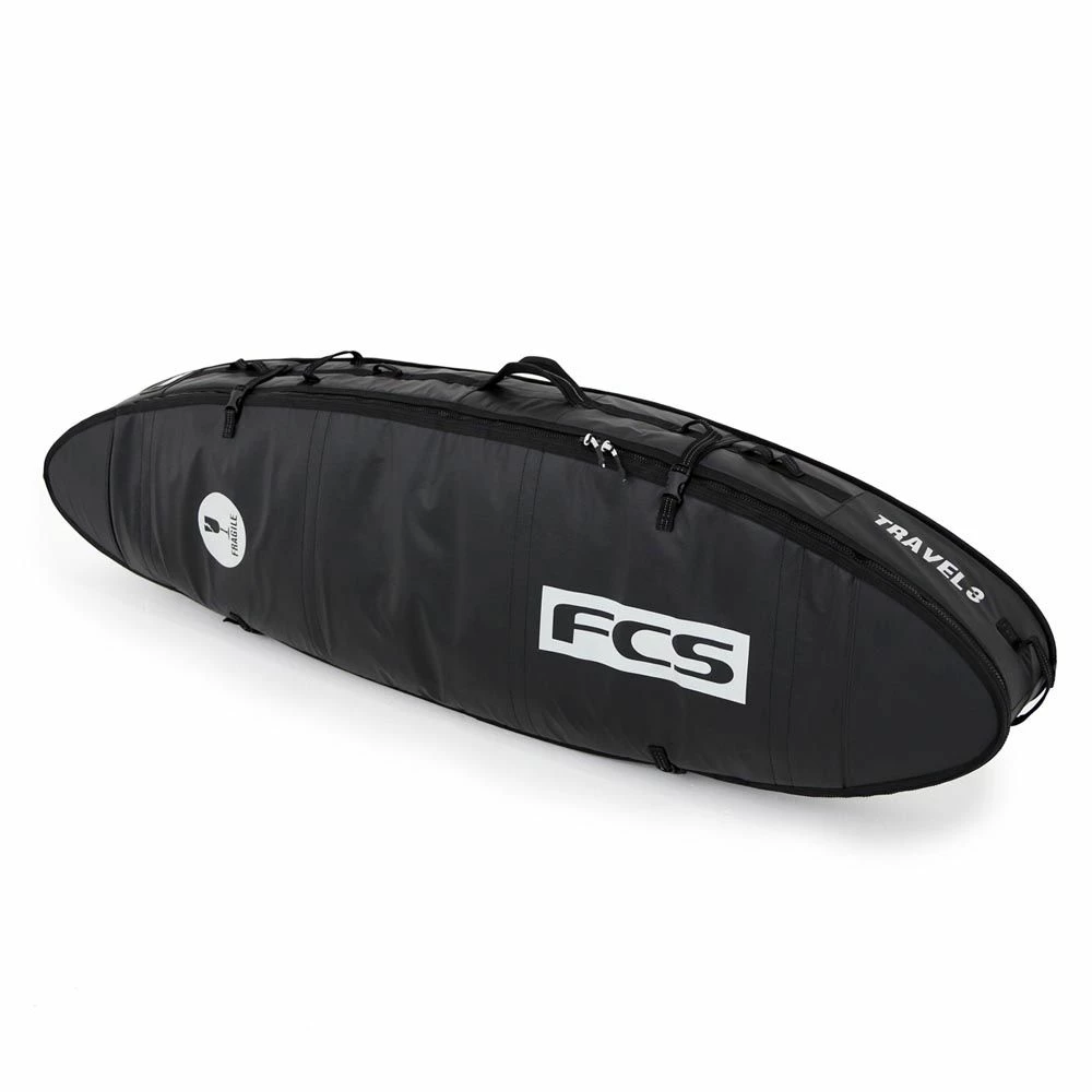FCS Boardbag Travel 3 All Purpose Black/Grey 2023 3 FCS Boardbag Travel 3 All Purpose Black/Grey 2023