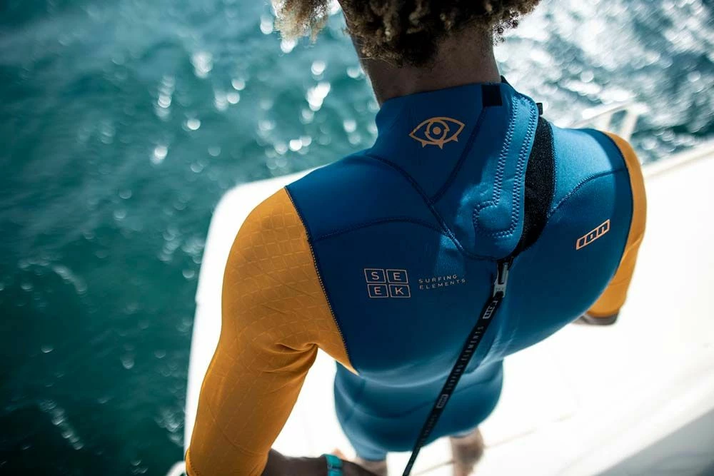 ION Neoprenanzug Seek Core Shorty SS Back Zip 2/2 Herren Shorty 664 Petrol 2023 6 ION Neoprenanzug Seek Core Shorty SS Back Zip 2/2 Herren Shorty 664 Petrol 2023 – Bild 4