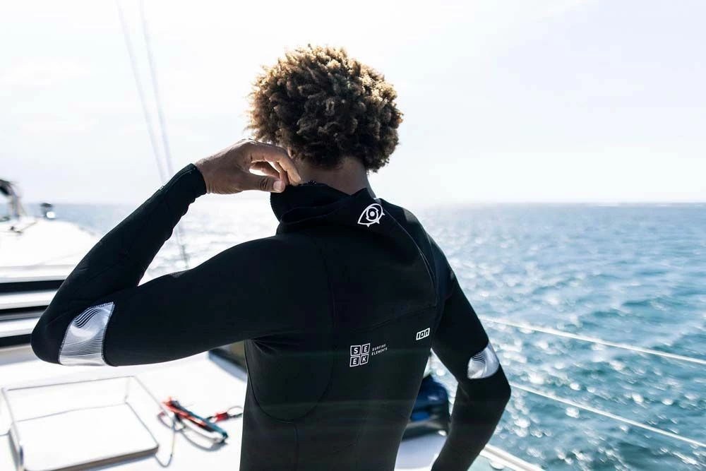 ION Neoprenanzug Seek Core Shorty LS Front Zip 2/2 Herren Shorty 664 Petrol 2023 5 ION Neoprenanzug Seek Core Shorty LS Front Zip 2/2 Herren Shorty 664 Petrol 2023 – Bild 3