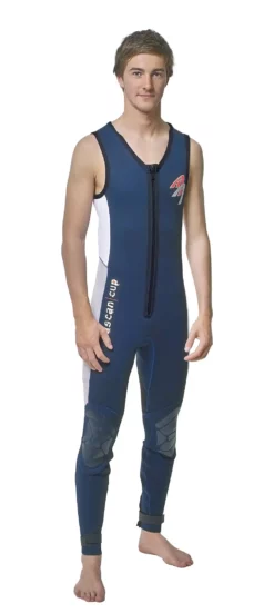 Ascan Neoprenanzug Cup Long John 2.5 Herren Kurzarm Blau (co)