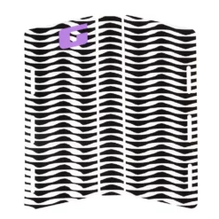 FCS Traction Pad Warp Mid Deck White - (co)