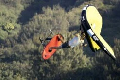 Takuma Wing Foil Board TK RED 2022 -Outlet FCS Store TK 55 action shot 1 5