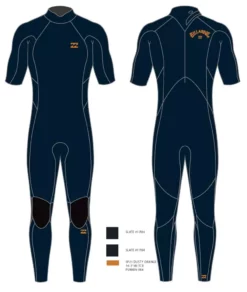 Billabong Neopren Anzug ABSOLUTE BZ SS 2/2 Herren Kurzarm SLATE BLUE 2021