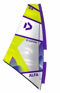 Duotone Windsurf Segel Alfa C27:lime/white 2023