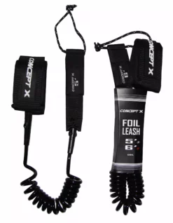 Concept X Wing Foil Zubehör Leash Coil Schwarz 2023