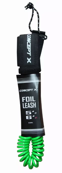 Concept X Wing Foil Zubehör Leash Coil Green (co)