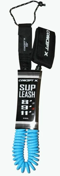Concept X Leash SUP Leash Coiled Blau (co)