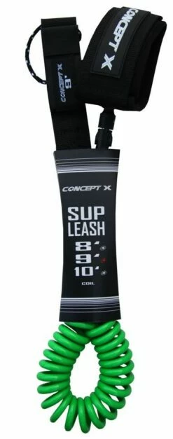 Concept X SUP Zubehör Leash Coil Grün (co)
